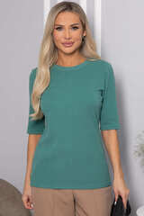 Блуза трикотажная Лиза (зеленая) Б14367-48М LT Collection