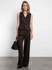 Брюки палаццо Basic (коричневый)