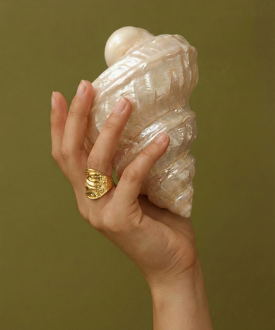 Перстень Золотая фольга