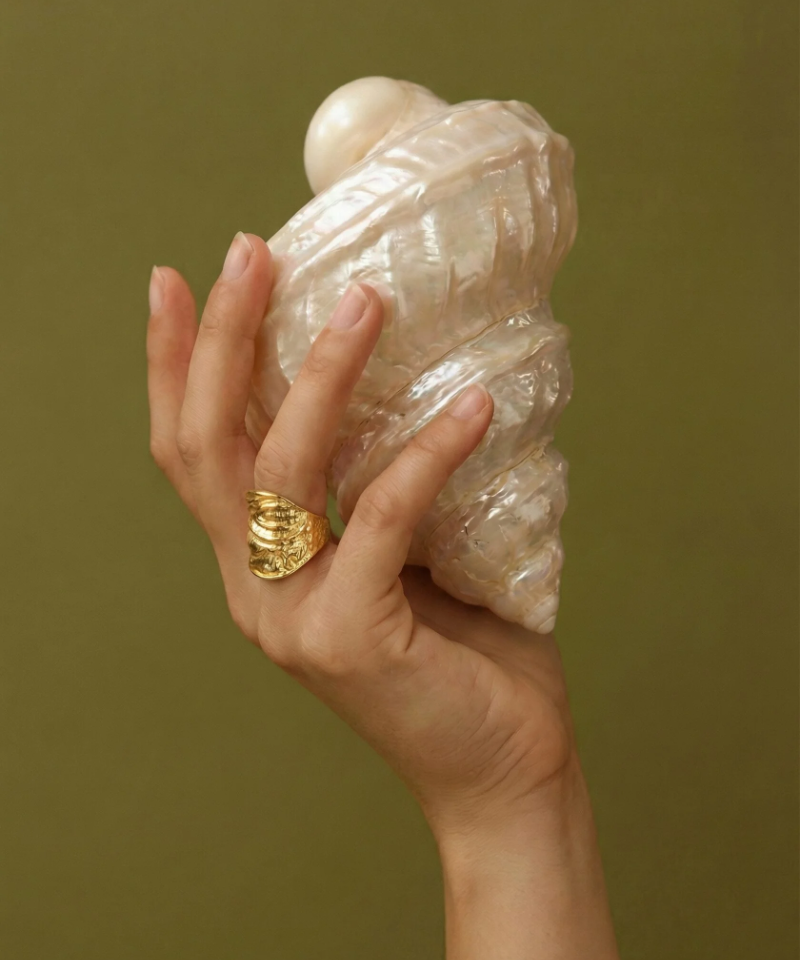 Перстень Золотая фольга