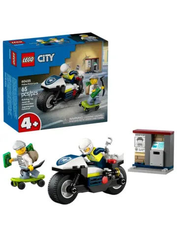 Конструктор City 60455 Полицейская погоня на мотоцикле
