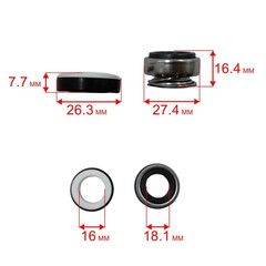 Сальник механический QUATTRO ELEMENTI A1100FL/1300FL G1100FL крыльчатки (770-650-022)