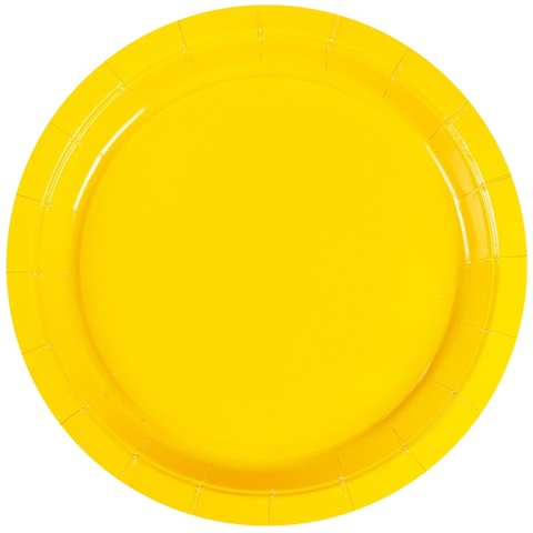 Тарелка желтая 17см 6шт