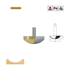 Фреза радиусная горизонтальная D=51 S=12 R=35 Arden 224251