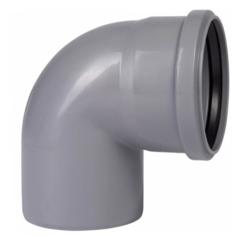 Колено (отвод) 110х90° СЕРЫЙ, 16710