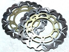 Передние тормозные диски ARASHI для Yamaha YZF-R6 08-15/R1 07-08 золотой Уценка