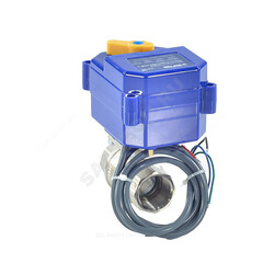 Кран шаровой латунь никель Bugatti Pro Ду 15 Ру40 ВР с эл/прив 220В Neptun 2153570