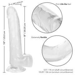 Прозрачный фаллоимитатор Size Queen 6