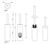 Decor Walther 0856876 Decor Walther  BAR SBG Напольный туалетный ерш, цвет сталь матовая