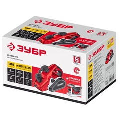 ЗУБР 1300 Вт, 110 мм, электрический рубанок (электрорубанок), станина (ЗР-1300-110)