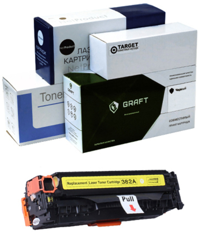 Картридж CF382A OEM