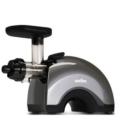 Шнековая соковыжималка Wellra TGJ50S серебристая (двухшнековая)