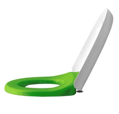 8910300720001 Сиденье с крышкой FLORA KIDS съемное, сталь. петли (зеленое)