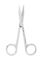 Ножницы деликатные с зубчатой кромкой вертикально-изогнутые усиленные твердостлавными пластинами