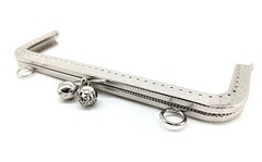 Застежка-фермуар пришивная, р. 18х8 см, серебро