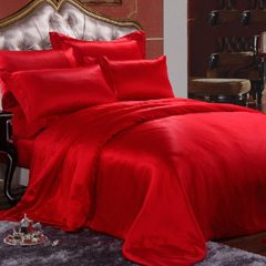 Постельное белье 2 спальное евро макси Luxe Dream Красный