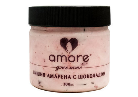 Мороженое AMORE вишня амарена с шоколадом, 300мл