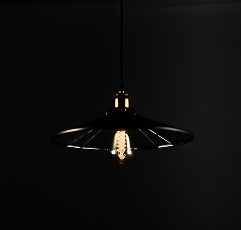Светильник 20th c. Factory filament Black 36 см.