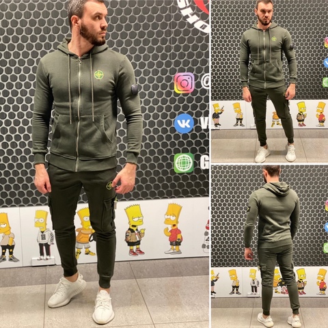 Спортивный костюм stone island 880733green