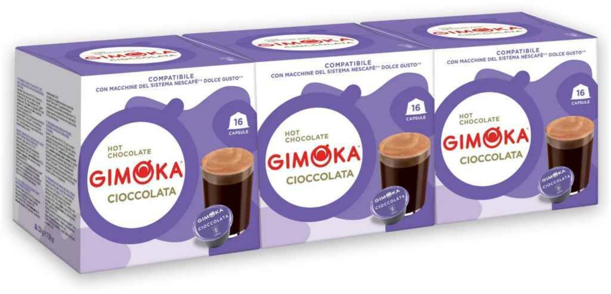 Gimoka Hot Chocolate Cioccolata Gimoka Dolce Gusto 64 Cialde