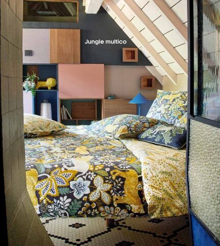 Постельное белье 1.5 спальное Blanc des Vosges Jungle Multico