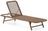 Шезлонг Dandara со стальной конструкцией, бежевым шнуром и ножками из 100% массива акации