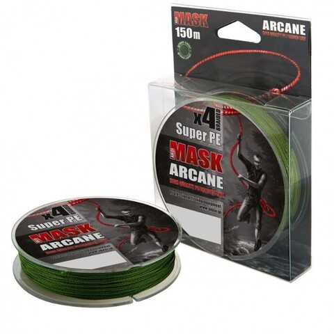 Купить шнур плетеный Akkoi Mask Arcane X4 0,50мм 150м Green MA4G/150-0,50