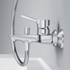 Смеситель для ванны и душа, излив 164 мм, хром, AM.PM X-Joy - F85B10000
