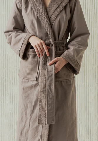 Халат вафельно-махровый Luxberry Cozy Home шоколадный