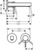 Hansgrohe Finoris 76051000 Настенный смеситель для раковины (хром)