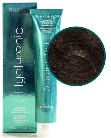 Hyaluronic acid 6.12 Темный блондин табачный Крем-краска для волос 100 мл.