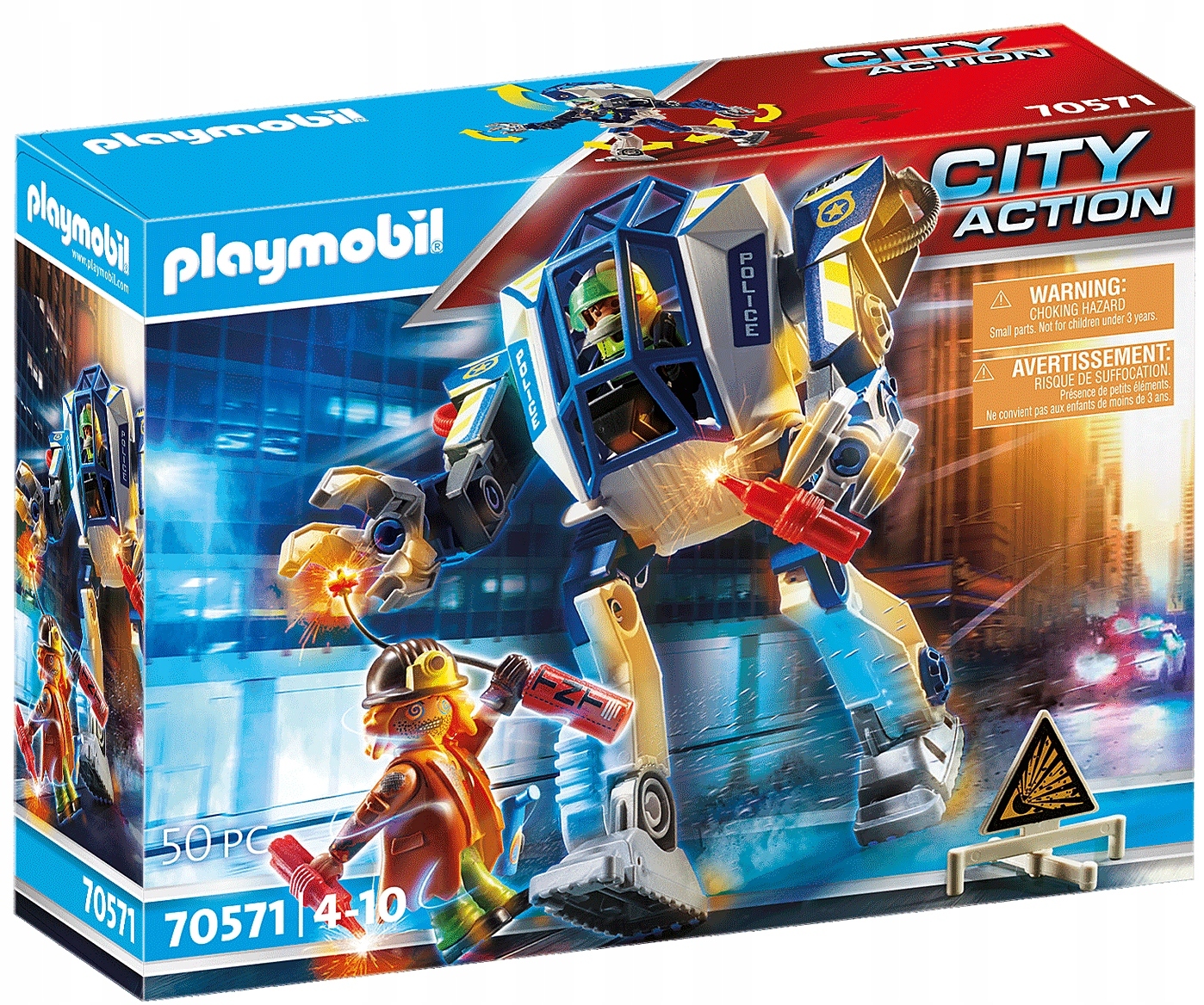 Конструктор Playmobil City Action 70571 Полицейский робот купить в ...