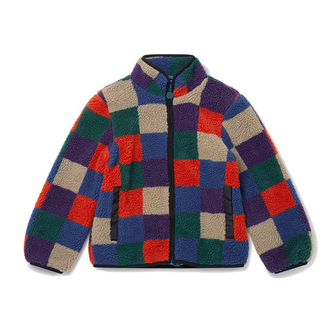 Флисовая Куртка Stella McCartney Kids Checkerboard