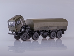 KAMAZ-6350 Mustang 8x8 flatbed truck khaki 1:43 PAO KAMAZ