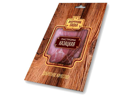 Пастрома копчено-запеченая "Казацкая" нарезка, 100г