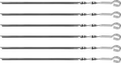 GRINDA Barbecue, 450 мм, 6 шт, в чехле, набор угловых шампуров (427750)