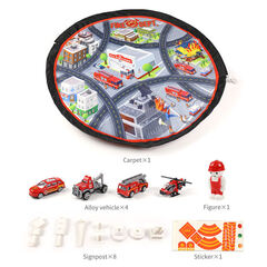 Fire Vehicle Playset Storege Carpet PT70015