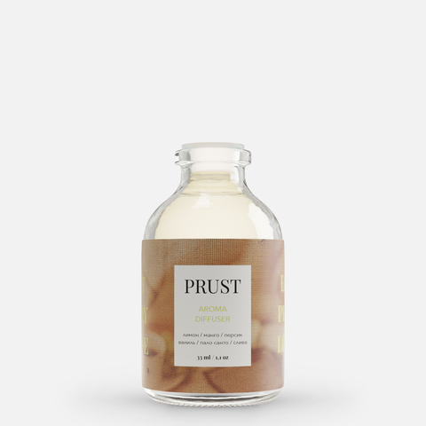 PRUST Диффузор  Ешь.Молись. Люби (манго, лимон, персик, ваниль, пало санто, слива)