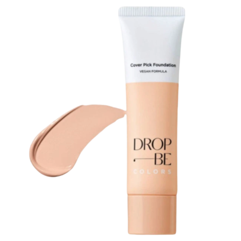 The Saem Cover Drop Be Colors Pick Foundation Тональная основа для лица, выравнивающая тон кожи 02 Natural Beige