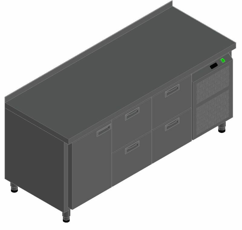 СТОЛ С ОХЛАЖД.ШКАФОМ HICOLD GN 121/TN О З