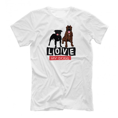 Футболка "Стаффы - LOVE"