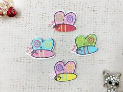 Кабошоны, декоративные пришивные элементы, р. 2,9х2,2 см