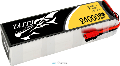 АКБ Gens Ace Tattu 24000mAh 22.2V 25C 6S1P Lipo Battery Pack