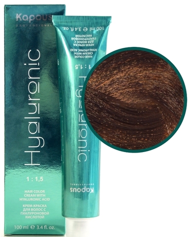 Hyaluronic acid 5.43 Светлый коричневый медный золотистый Крем-краска для волос 100 мл.