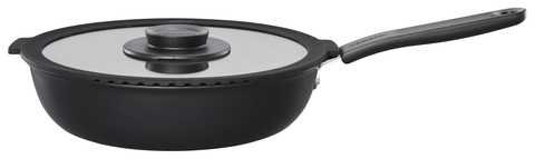 Сотейник Fiskars Functional Form 1026575 d=26см (с крышкой) черный