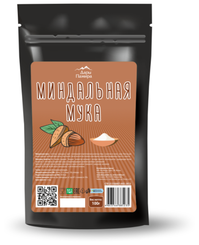 Миндальная мука, Дары Памира, 100 г