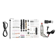 ЗУБР 242 предмета, 130 Вт, набор мини-насадок с гравером (ЗГ-130ЭК H242)