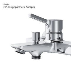 Смеситель для ванны и душа, излив 164 мм, хром, AM.PM X-Joy - F85B10000