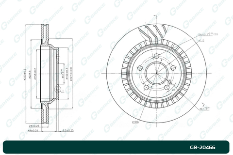 Диск тормозной G-brake  GR-20466