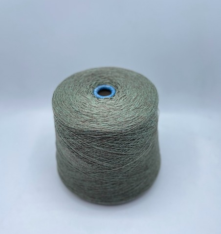 Zegna Baruffa (пр.Италия), art-Kent , 2/18 900м/100 гр. 100% Меринос, цвет-Зеленый сапфир,мелаж ,арт-28673